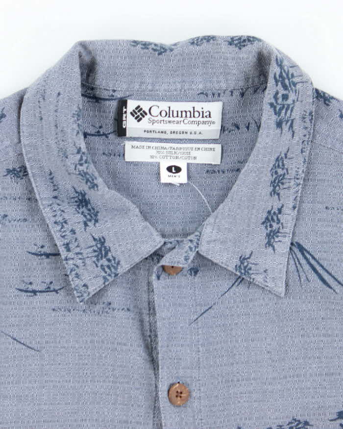 Vintage  Columbia Silk Blend Hawaiian Shirt - L