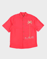 Vintage Bamboo Cay Embroidered Hawaiian Shirt - L