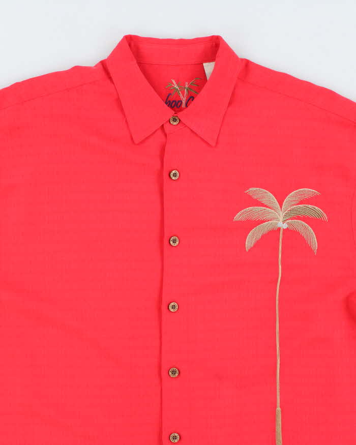 Vintage Bamboo Cay Embroidered Hawaiian Shirt - L