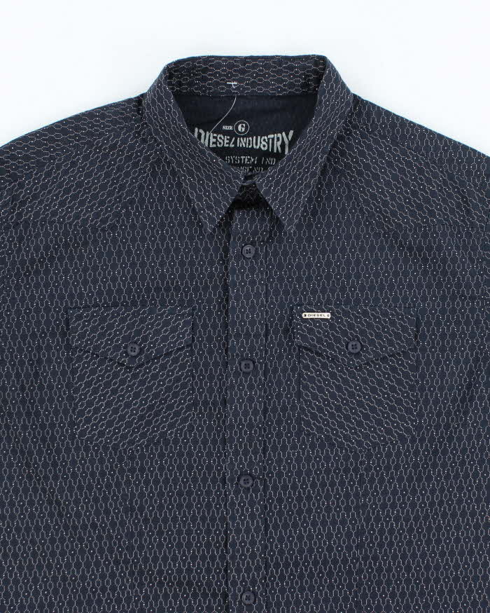 Vintage Y2k 00s Diesel Short Sleeve Shirt - L