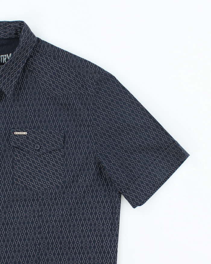 Vintage Y2k 00s Diesel Short Sleeve Shirt - L