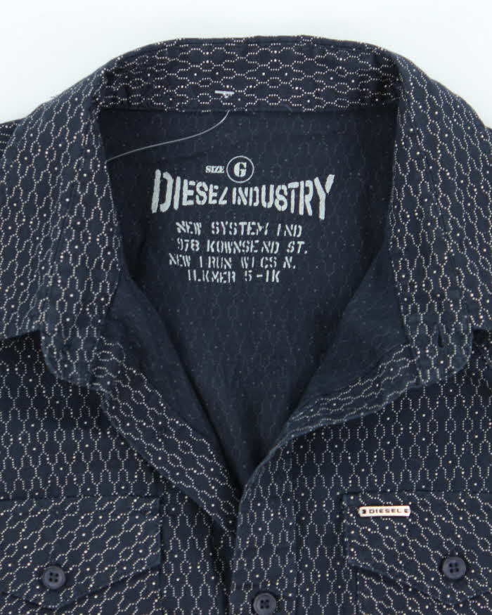 Vintage Y2k 00s Diesel Short Sleeve Shirt - L