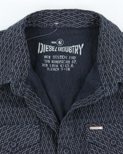 Vintage Y2k 00s Diesel Short Sleeve Shirt - L