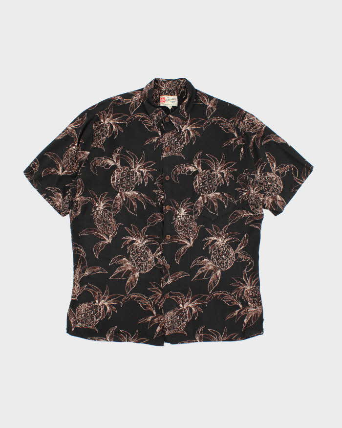 Vintage 90s Hilo Hatties Pineapple Hawaiian Shirt - L