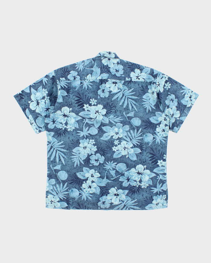 Vintage 90s Campia Hibiscus Flower Pattern Hawaiian Shirt - M