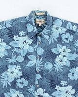 Vintage 90s Campia Hibiscus Flower Pattern Hawaiian Shirt - M