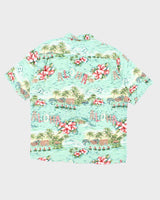 Vintage 90s Hilo Hatties Hibiscus Flower Pattern Hawaiian Shirt - L