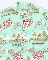 Vintage 90s Hilo Hatties Hibiscus Flower Pattern Hawaiian Shirt - L