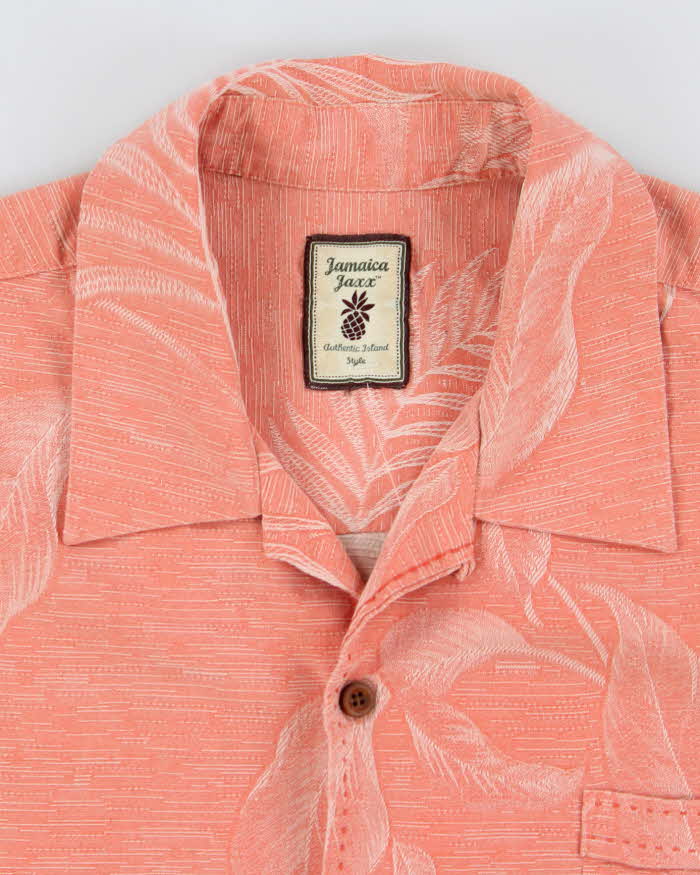 Jamaica Jaxx Pink Hibiscus Hawaiian Shirt - XL