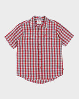 Fjall Raven Red Plaid Work Shirt - L