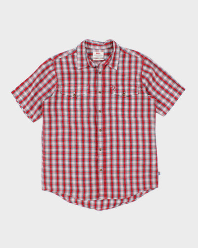 Fjall Raven Red Plaid Work Shirt - L