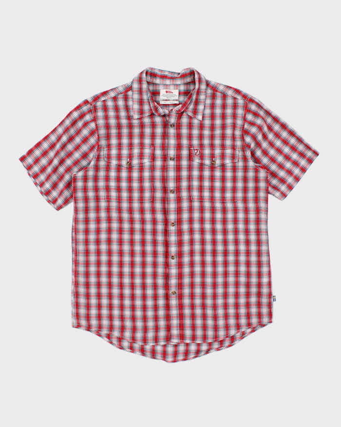 Fjall Raven Red Plaid Work Shirt - L