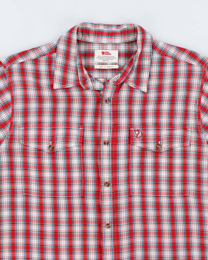 Fjall Raven Red Plaid Work Shirt - L