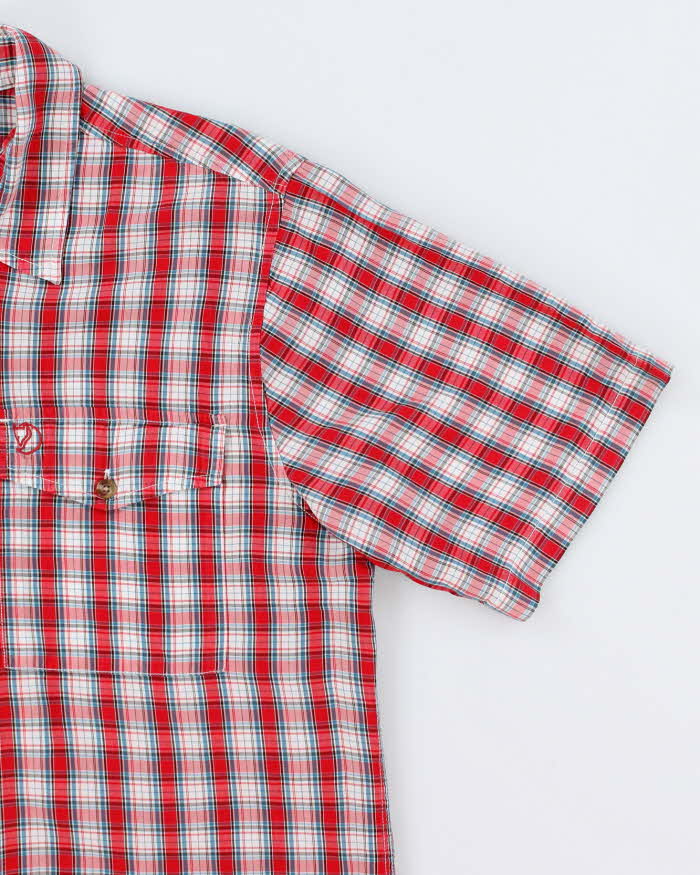 Fjall Raven Red Plaid Work Shirt - L