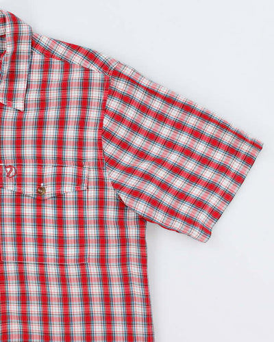 Fjall Raven Red Plaid Work Shirt - L