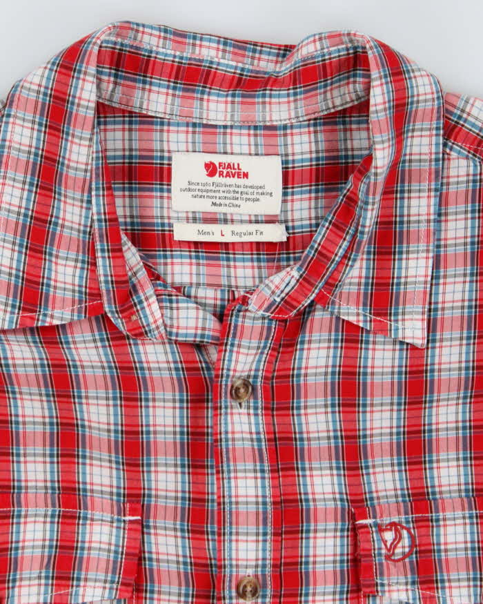 Fjall Raven Red Plaid Work Shirt - L