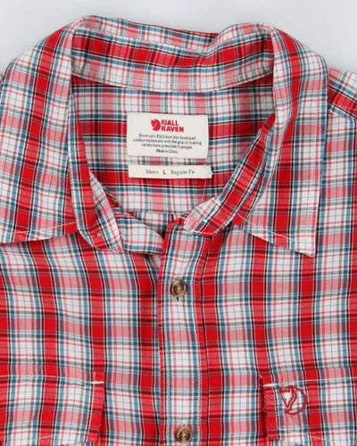 Fjall Raven Red Plaid Work Shirt - L
