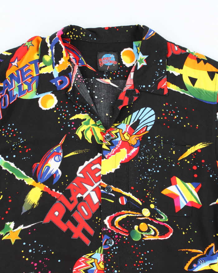 Planet Hollywood Black Print Shirt - S