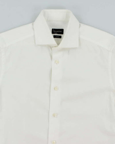 Ermenegildo Zegna White Collared Shirt - M