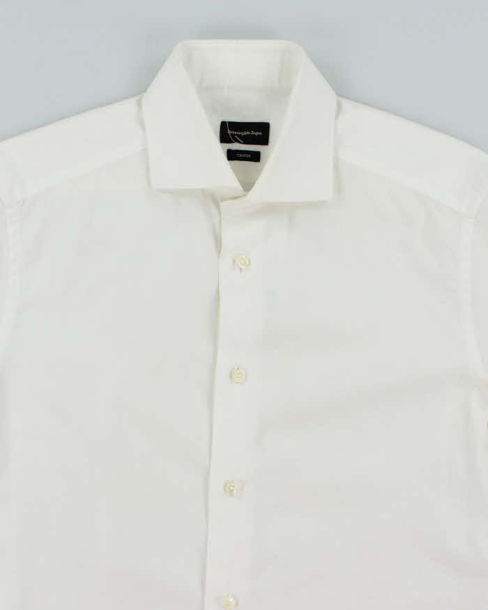 Ermenegildo Zegna White Collared Shirt - M
