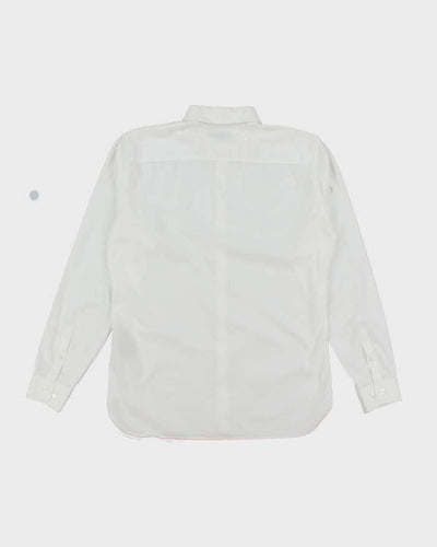 Burberry Men's White Collared Shirt - L
