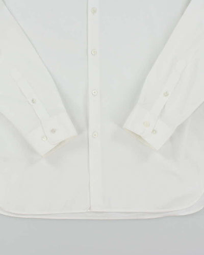 Burberry Men's White Collared Shirt - L