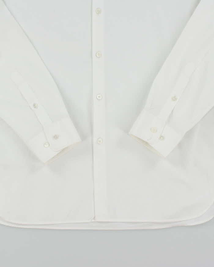 Burberry Men's White Collared Shirt - L