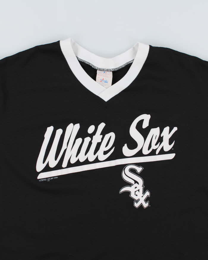 Vintage 90s White Sox Black and White Sports Jersey - 3XL