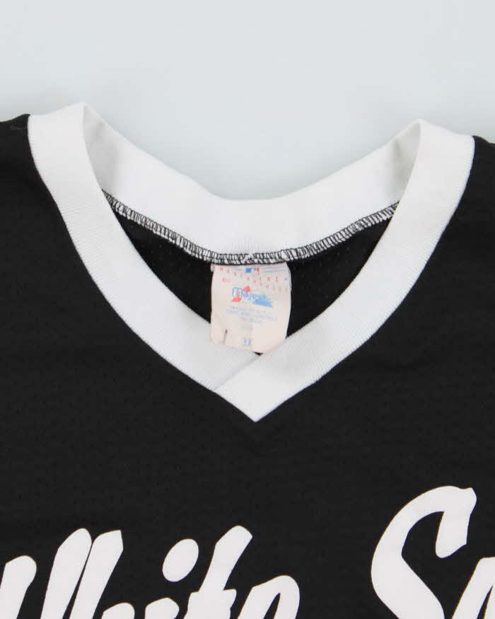 Vintage 90s White Sox Black and White Sports Jersey - 3XL