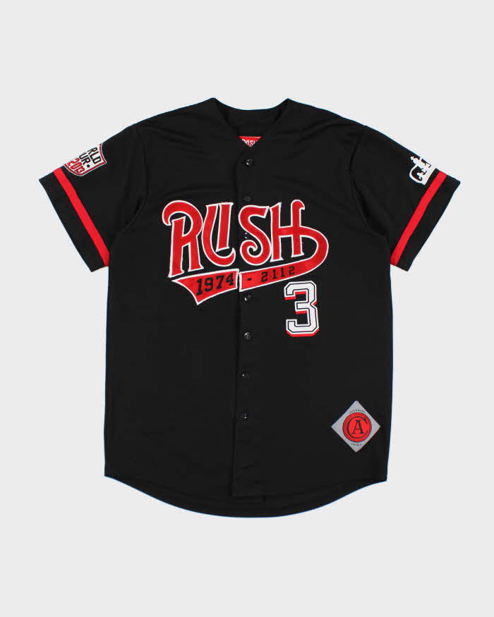 Men's Rush Black Sports Jersey - L
