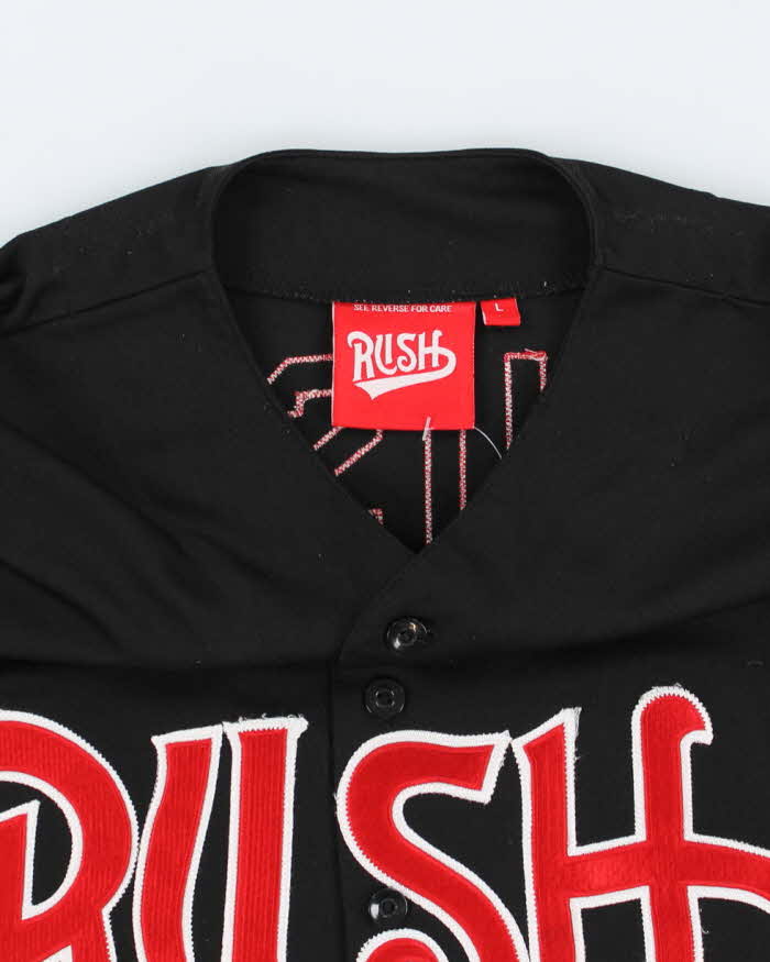 Men's Rush Black Sports Jersey - L