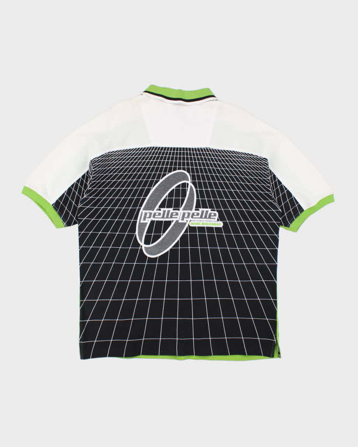 Deadstock Y2K Pelle Pelle Avocado Green Sports Jersey - L
