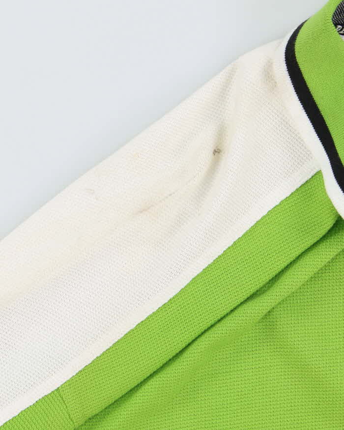 Deadstock Y2K Pelle Pelle Avocado Green Sports Jersey - L