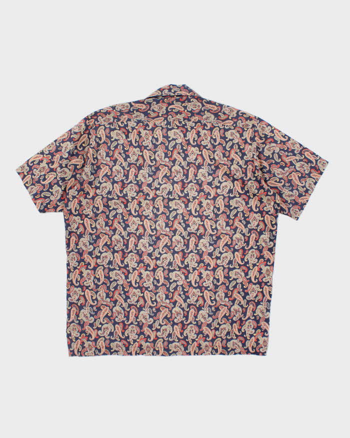 Vintage 70's Cave Shepherd by Liberty London Paisley Hawaiian Shirt - L