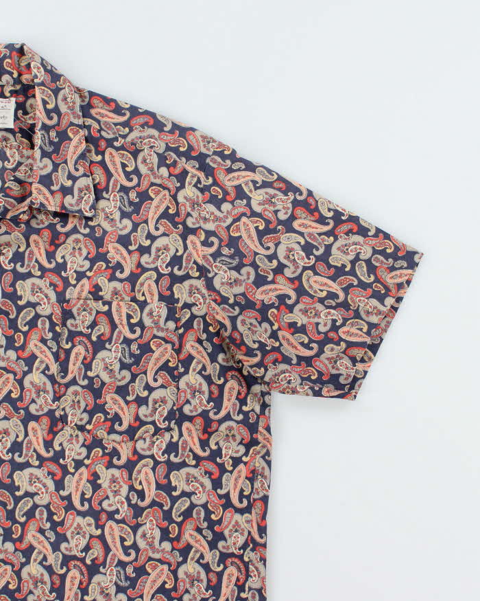 Vintage 70's Cave Shepherd by Liberty London Paisley Hawaiian Shirt - L