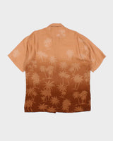 Vintage 90's Pierre Cardin Palm Tree Print Hawaiian Shirt - L