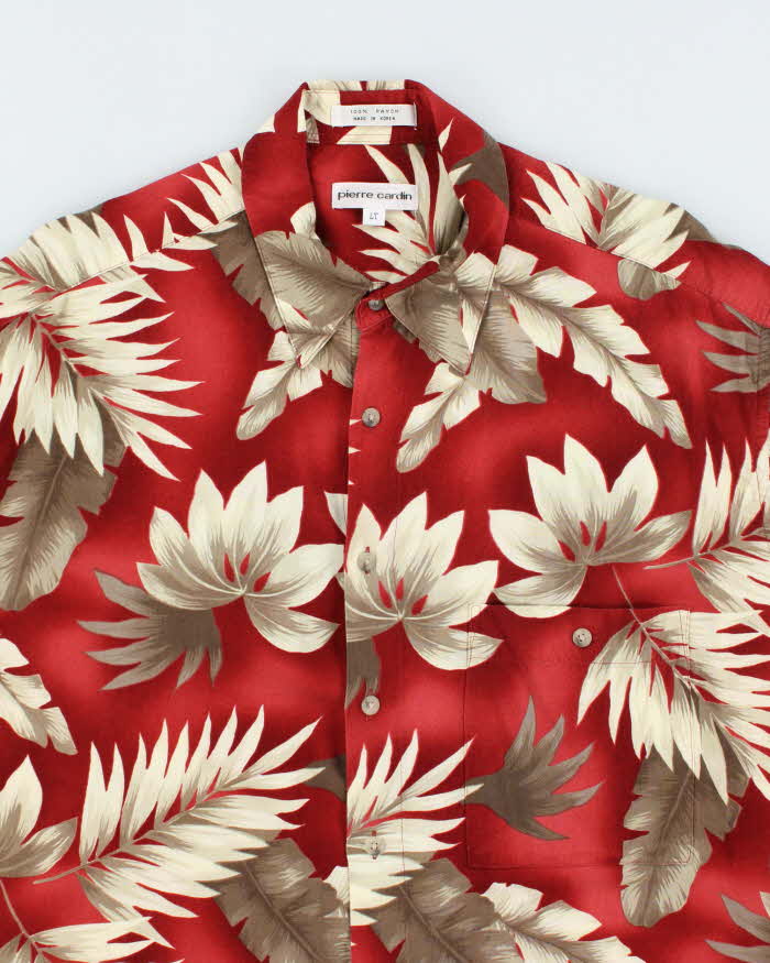Vintage 90's Pierre Cardin Oversized Hawaiian Shirt - L