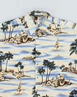 Vintage 90's Pierre Cardin All Over Print Hawaiian Shirt - L