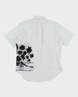 Vintage 2000's Ralph Lauren Palm Tree Printed Short Sleeve Shirt - L
