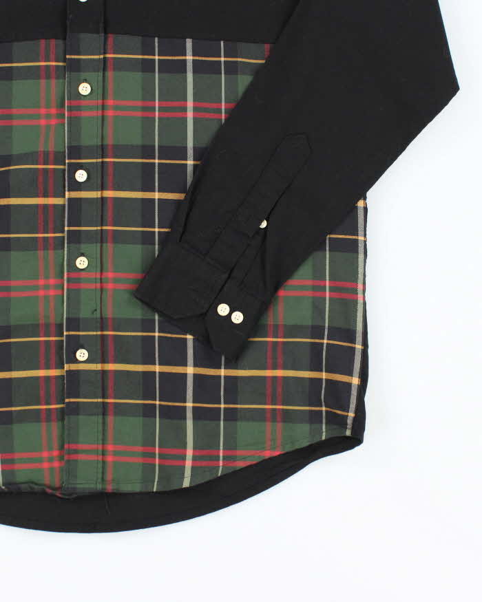 Vintage Fred Perry Two Tone Green Tartan Button Up Shirt - XL