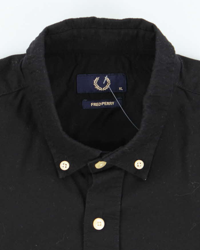 Vintage Fred Perry Two Tone Green Tartan Button Up Shirt - XL
