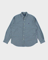 Vintage 2000's Ralph Lauren Small Horse Flannel Shirt - XL