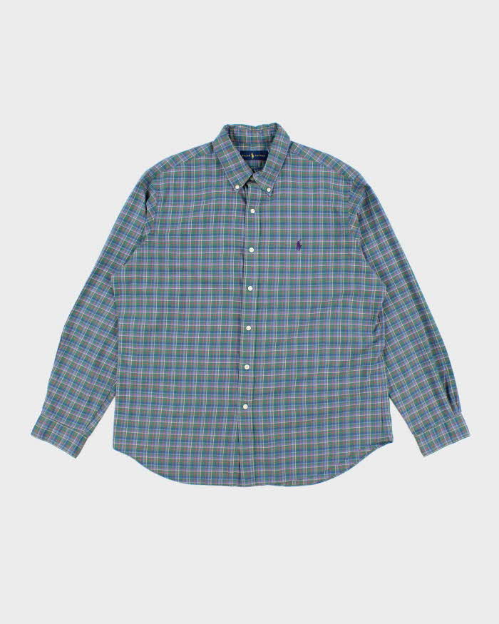 Vintage 2000's Ralph Lauren Small Horse Flannel Shirt - XL