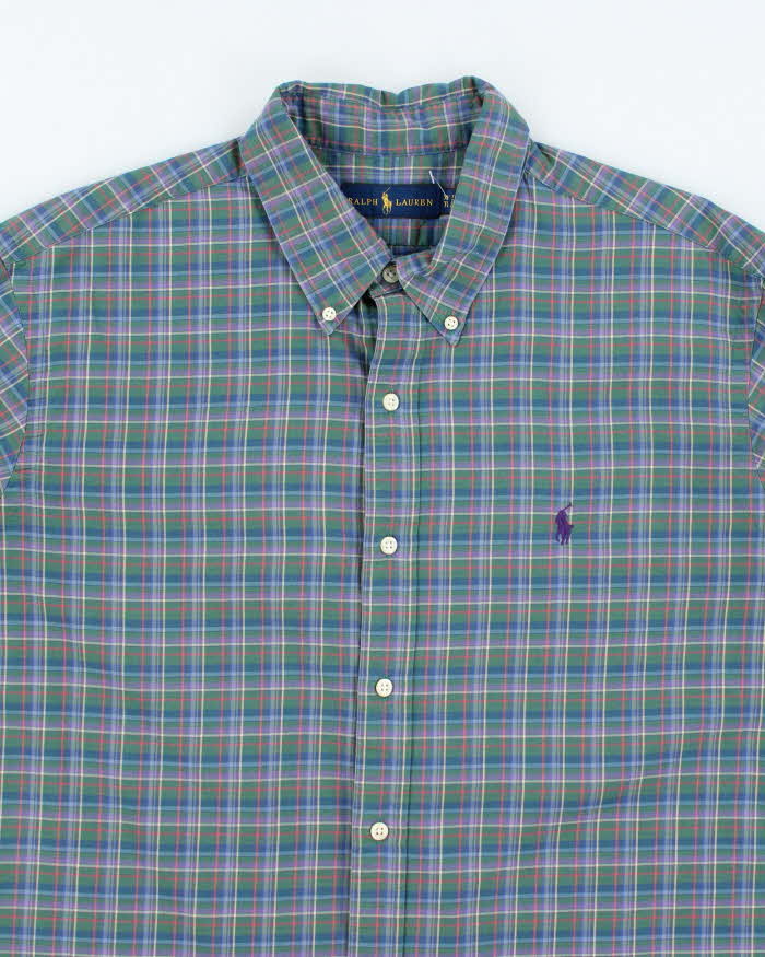 Vintage 2000's Ralph Lauren Small Horse Flannel Shirt - XL