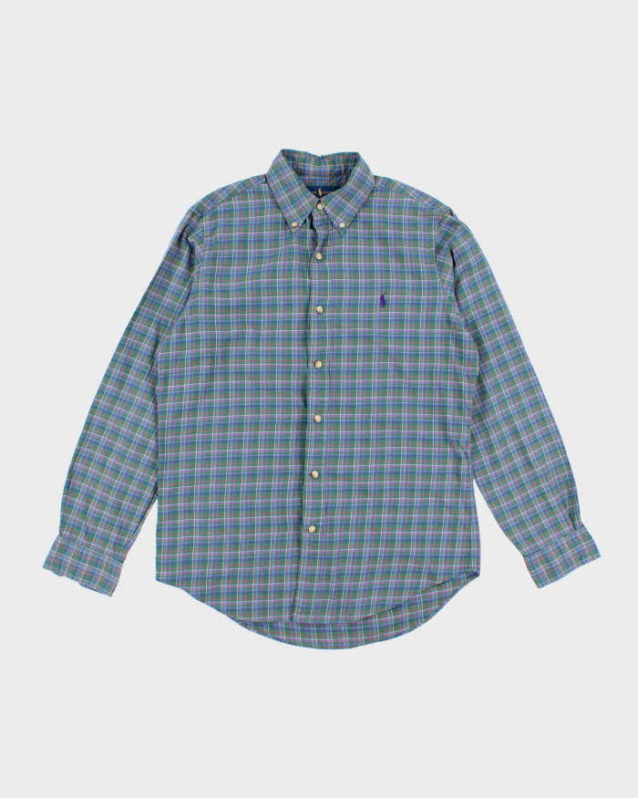 Vintage 2000's Ralph Lauren Small Horse Flannel Shirt - S