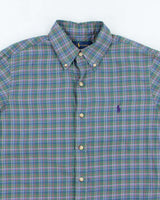Vintage 2000's Ralph Lauren Small Horse Flannel Shirt - S