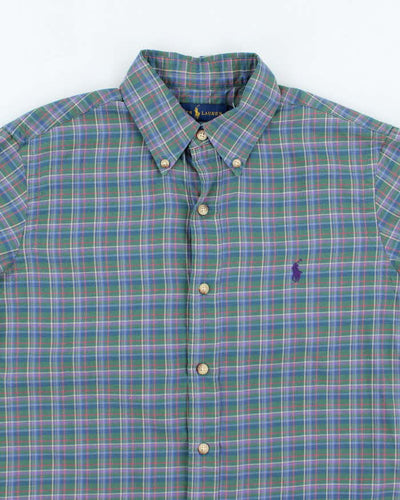 Vintage 2000's Ralph Lauren Small Horse Flannel Shirt - S