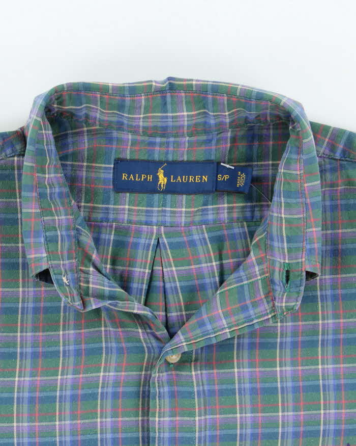 Vintage 2000's Ralph Lauren Small Horse Flannel Shirt - S