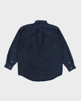 Vintage Ralph Lauren Heavyweight Small Horse Plain Shirt - M