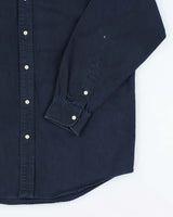 Vintage Ralph Lauren Heavyweight Small Horse Plain Shirt - M